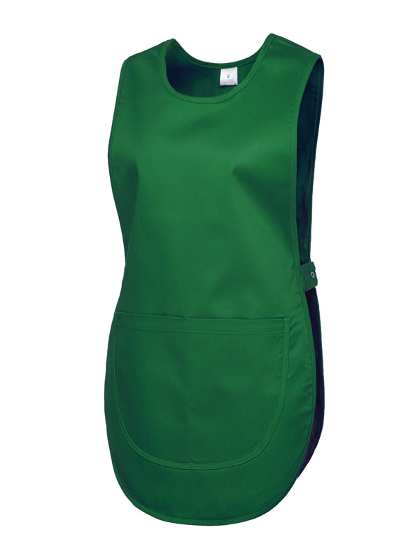 bottle, green, workwear, tabard, uniform, cleaners, dinnerladies, overall, apron, personalised